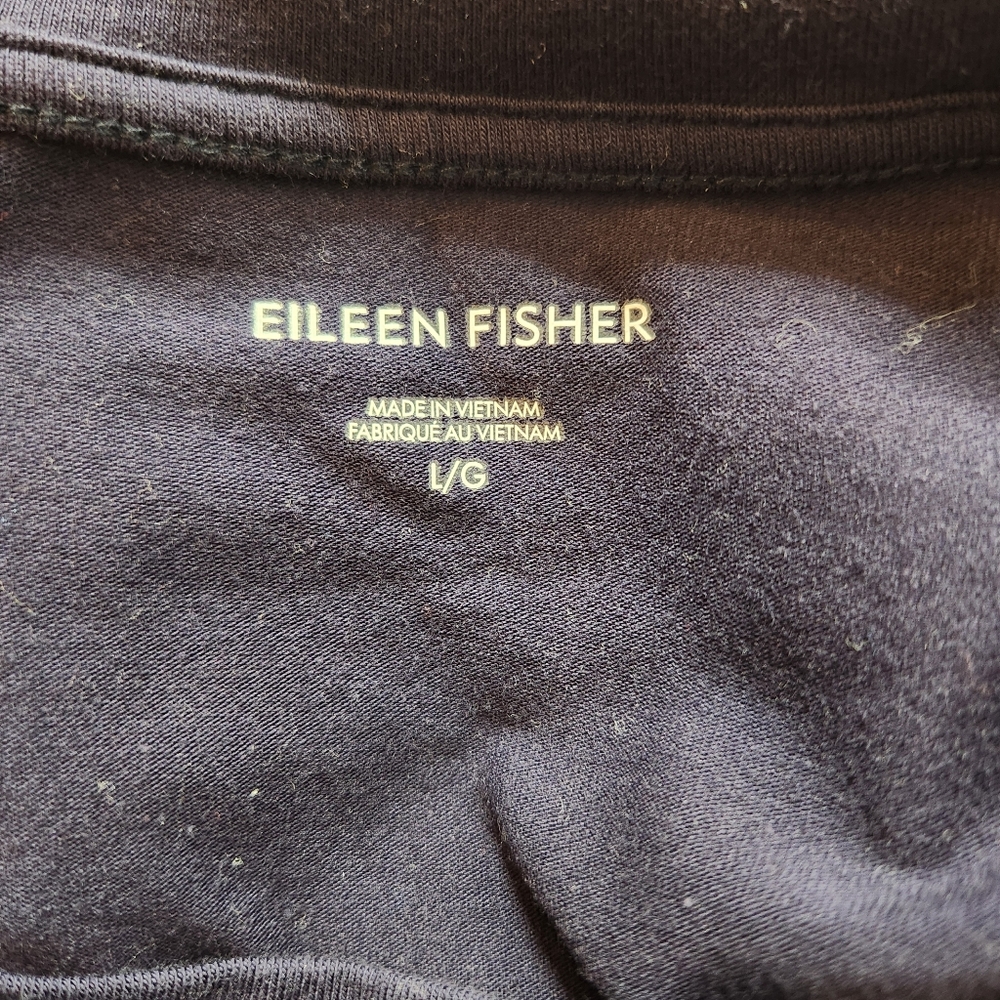Eileen Fisher Organic Cotton Jersey Round Neck Dress Size Large - Picture 4 of 7